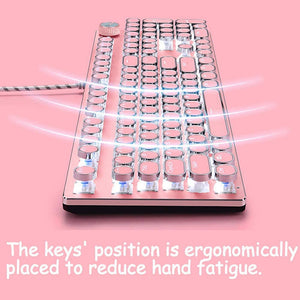 Experience Ultimate Typing with Our Wired Mechanical Keyboard and Mouse Set