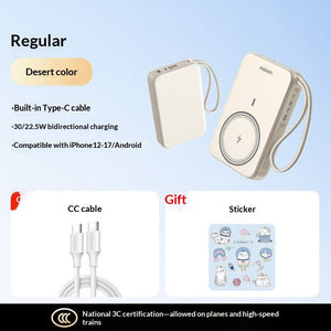Experience Unmatched Convenience with the Magnetic Wireless Power Bank Ah 20W Portable